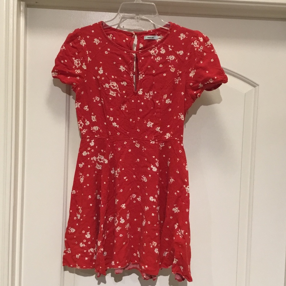 Kimchi Blue Red Floral Kids Dress